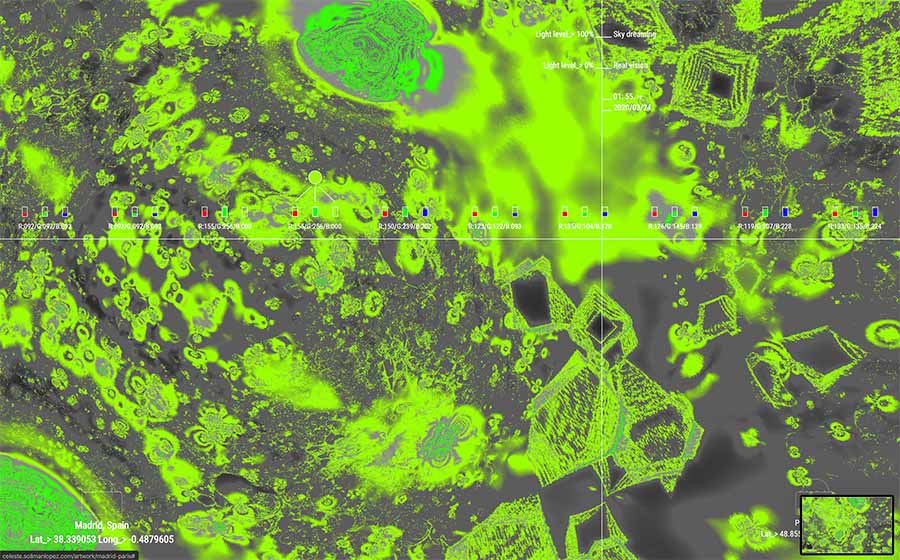 BARCÚ 2020. Celeste, obra de Soliman López