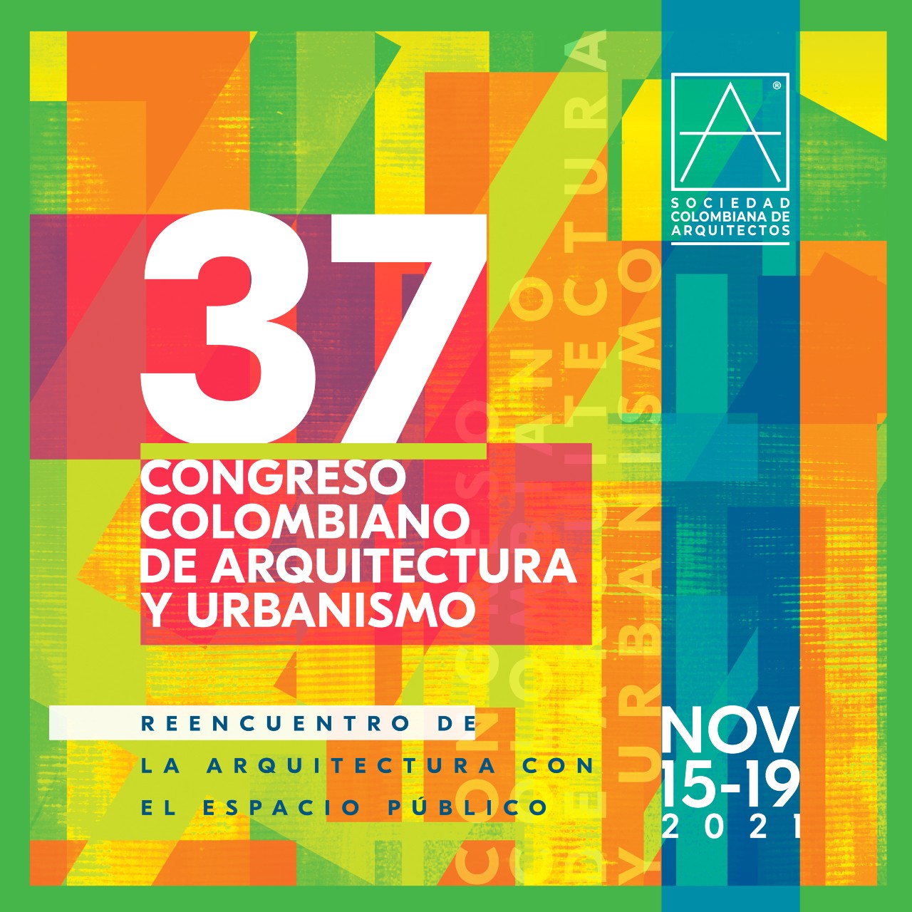 Afiche Congreso Colombiano de Arquitectura y Urbanismo