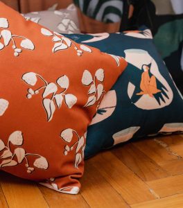 Además del grafismo, la paleta de color juega un papel preponderante en esta coleción. Fotografía: cortesía Lafayette.