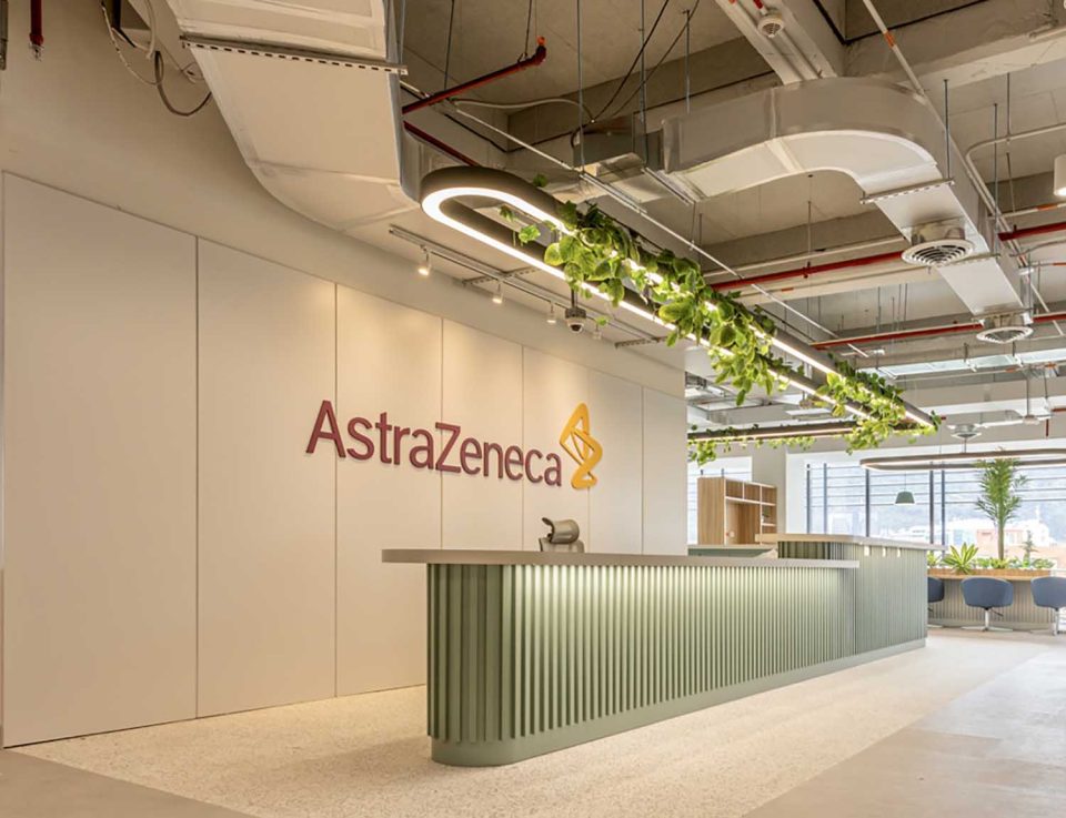 Las nuevas oficinas de AstraZeneca en Bogotá se encuentran en el 6° piso de NAOS Campus Empresarial. Fotografía: cortesía AstraZeneca