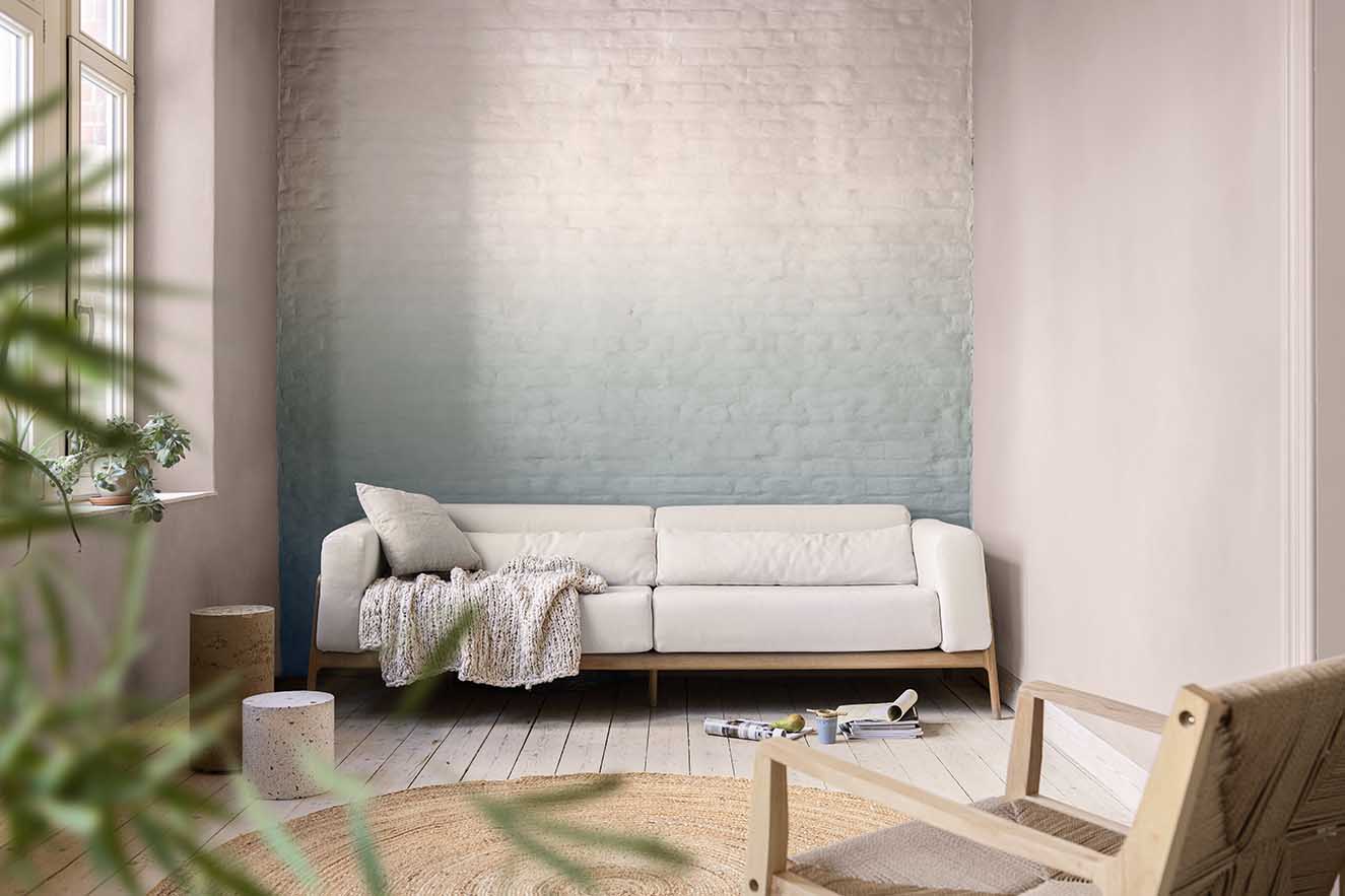 El Color del Año 2024 de Pintuco, es ideal para transformar interiores y exteriores en múltiples tipos de proyectos. En tonro a él se crearon tres tipos de paletas que aportan personalidad distinta a cada espacio. Fotografía: cortesía Pintuco.