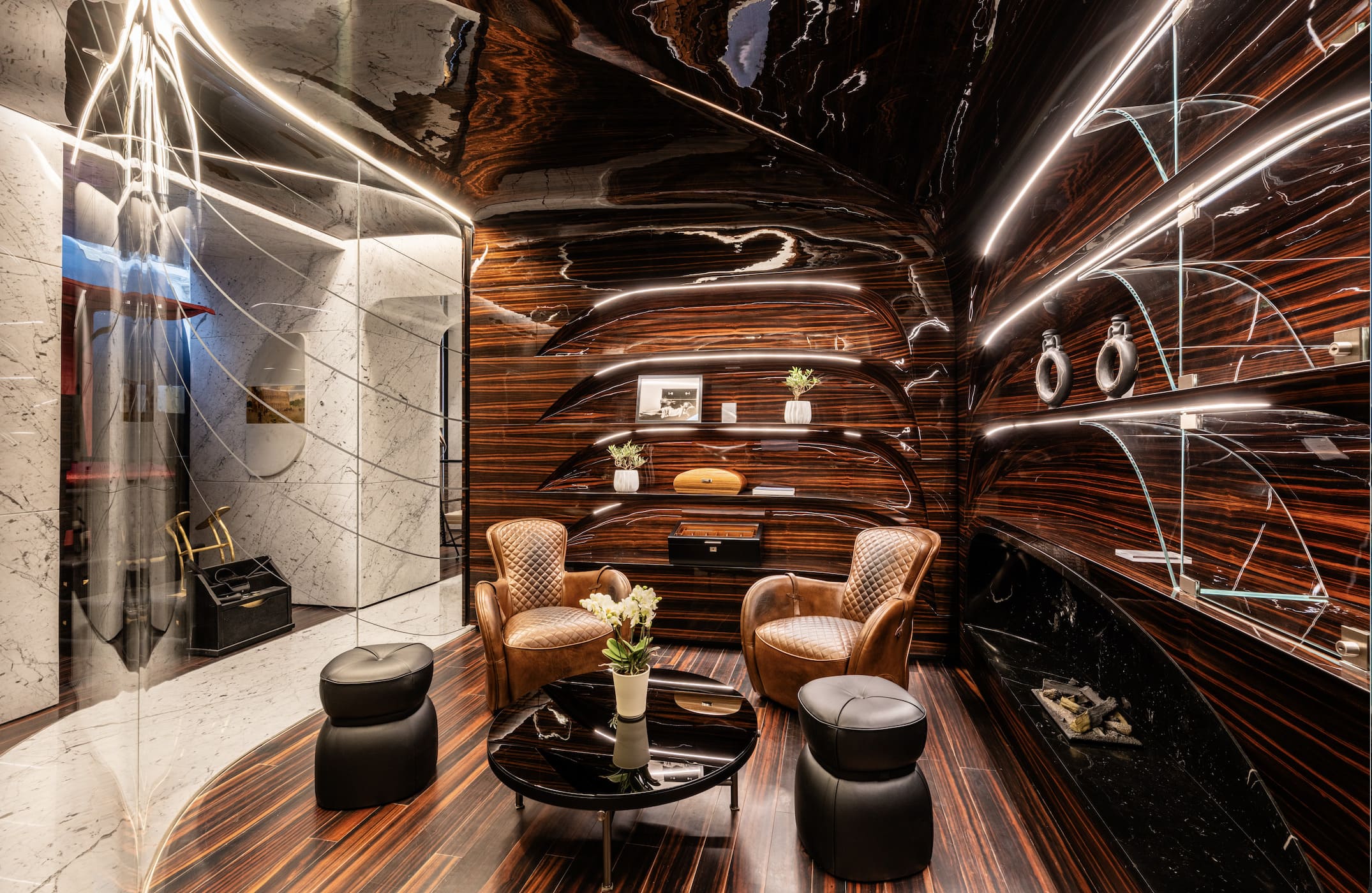 Cigar Lounge. Fotografía: Chris Dalton, cortesía de Romeo Collection